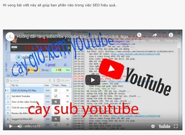 chèn video vào bài biết