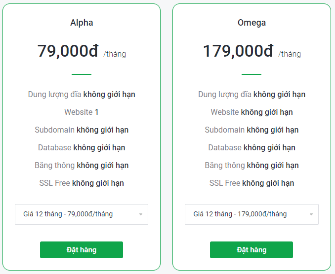 gói hosting giá rẻ tinohost