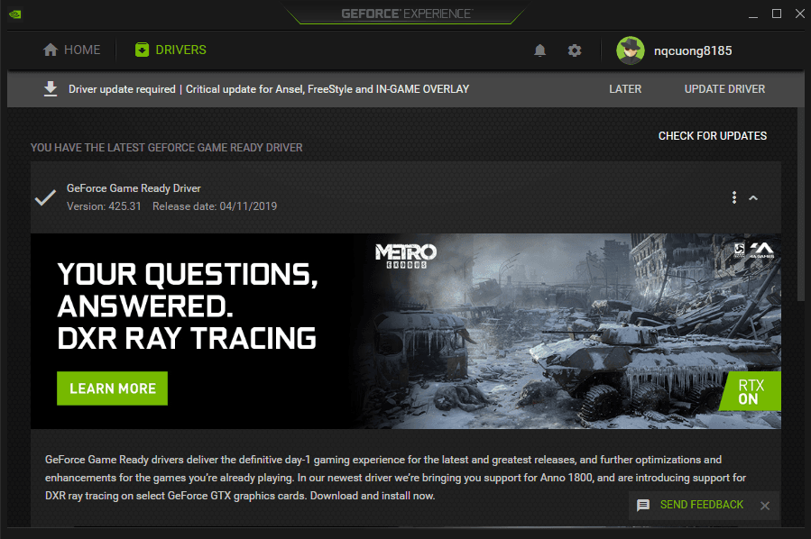 tải GeForce Experience
