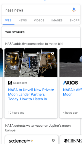 Google Thêm Nội Dung Vào ‘Câu Chuyện Hàng Đầu’