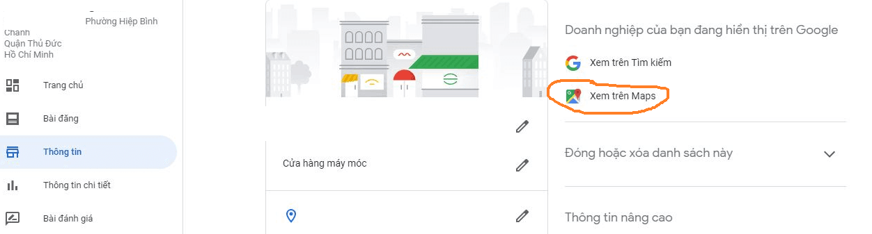 tối ưu offpage google map