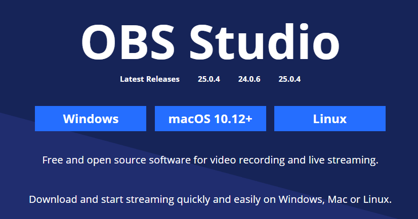 Tải phần mềm obs studio mới nhất