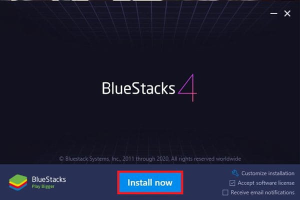 cài đặt phần mêm BlueStacks