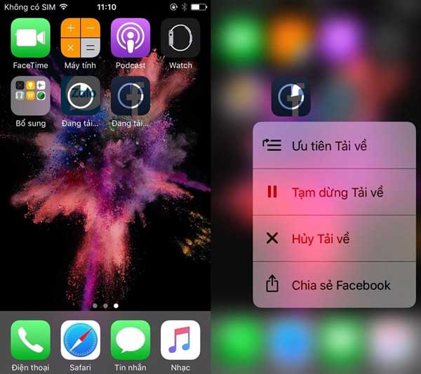 Thiết lập ưu tiên tải về