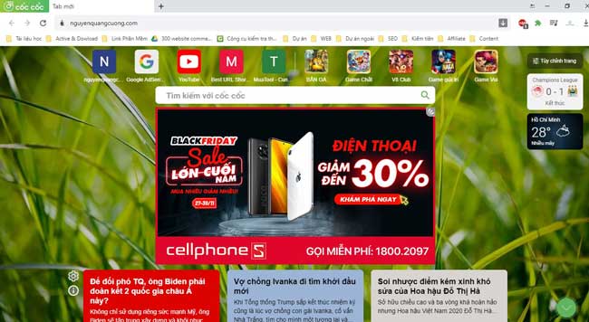 tải trình duyệt cốc cốc