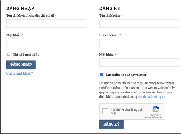 thêm captcha đăng nhập